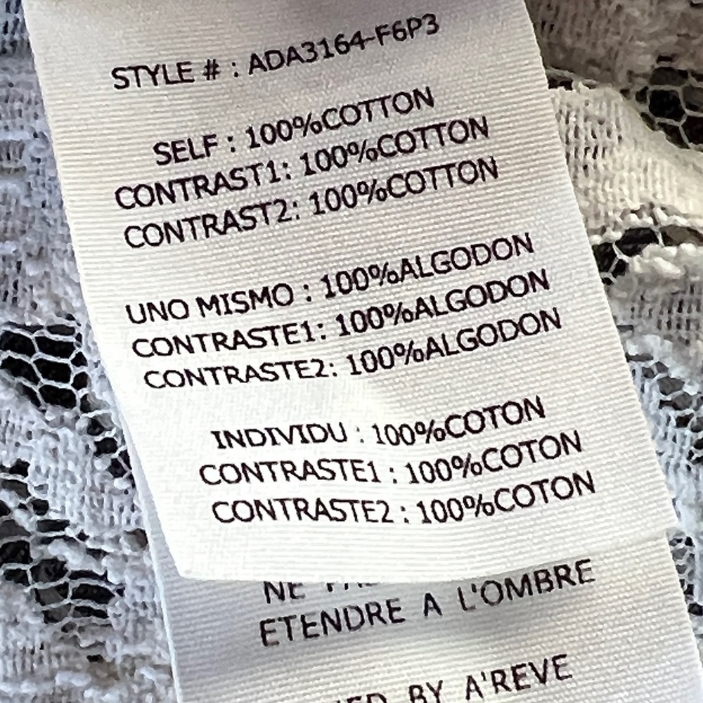 A'Reve Long Sleeve Navy Plaid with Lace - Picture 11 of 11